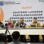 DKISP Paser Fasilitasi Rapat Hybrid Asistensi LPPD Kabupaten Paser Tahun 2023